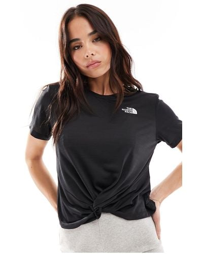 The North Face W Foundation Crop Tee - Black