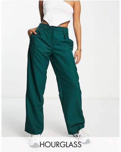 ASOS Hourglass Everyday Slouchy Boy Trouser - Green