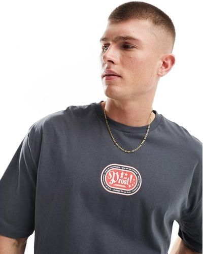 ASOS – oversize-t-shirt - Grau