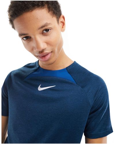 Nike Football Academy Dri-fit Panelled T-shirt - Blue