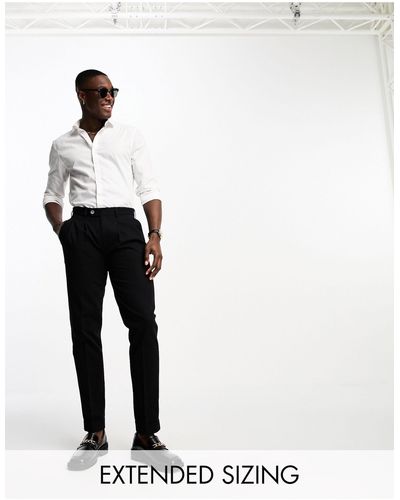 Noak Slim Premium Cotton Twill Chino Trousers - Grey