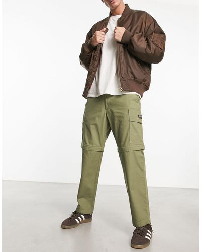 Napapijri Manabi - pantaloni cargo color kaki con fondo rimovibile con zip - Neutro
