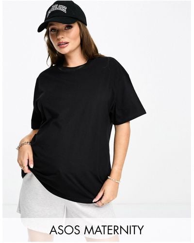 ASOS Asos Design Maternity - Ultimate - Oversized T-shirt - Zwart