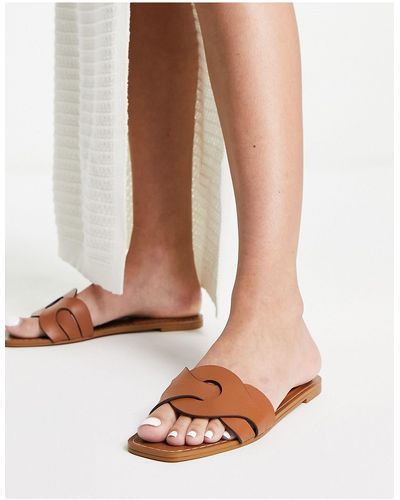 Pull&Bear Flat sandals for Women | Online Sale up to 59% off | Lyst
