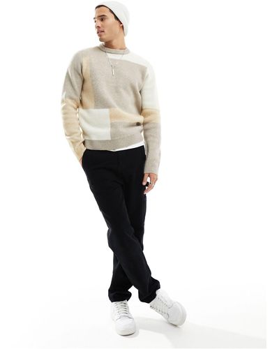 Only & Sons Knitted Crew Neck Jumper - White
