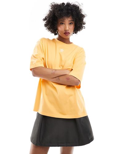 adidas Originals Essentials - t-shirt pastello - Arancione