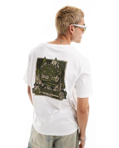 Timberland – oversize-t-shirt - Weiß