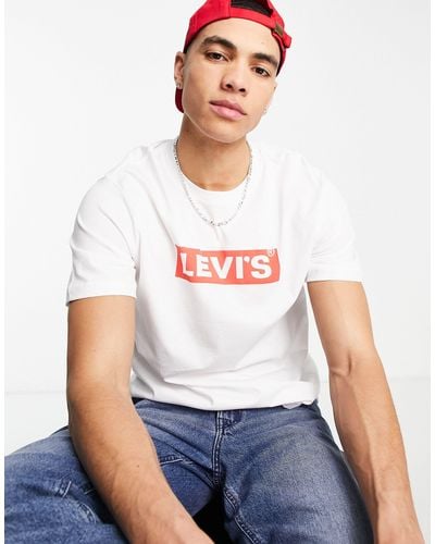 Levi's Small Chest Boxtab Logo T-shirt - White