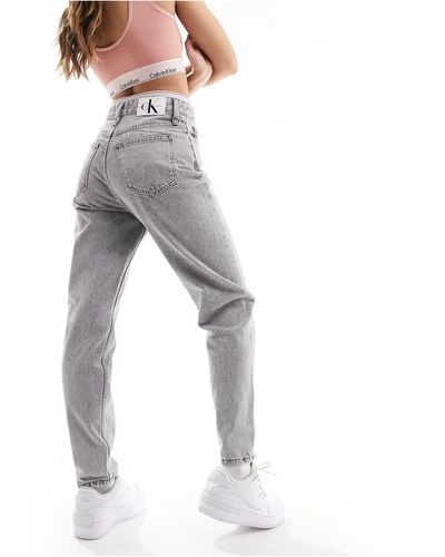 Calvin Klein Mom jeans grigi - Grigio