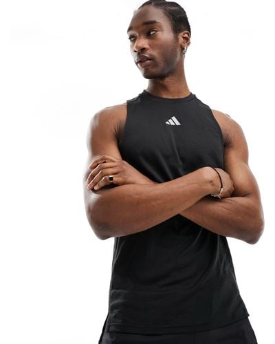 adidas Originals Adidas training - débardeur en tulle - Noir
