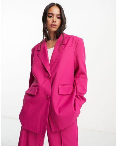 Noisy May – eleganter oversize-blazer - Pink