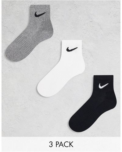 Nike Training Everyday Cushioned 3 Pack Ankle Sock - Multicolour