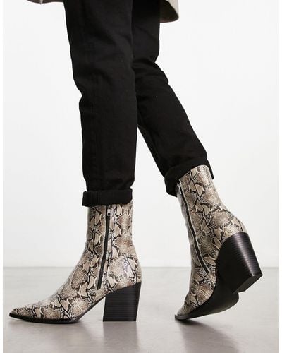 ASOS Heeled Boots - Black