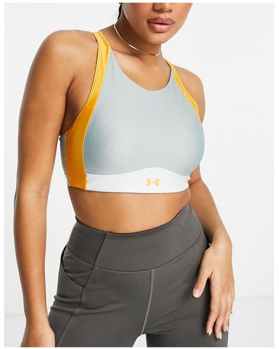Under Armour Infinity Mid Support High Neck Sports Bra - White