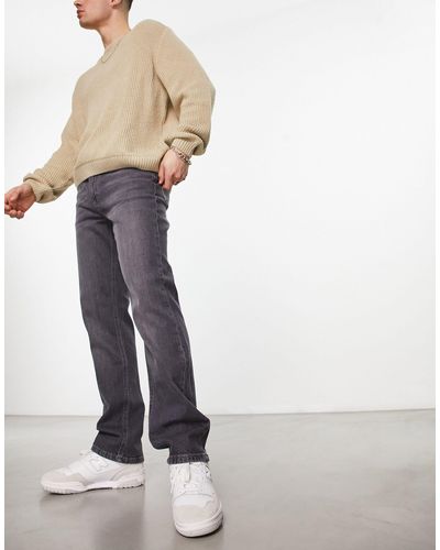 ASOS Jeans dritti elasticizzati vintage - Bianco