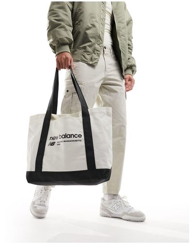 New Balance Linear Logo Tote Bag - White