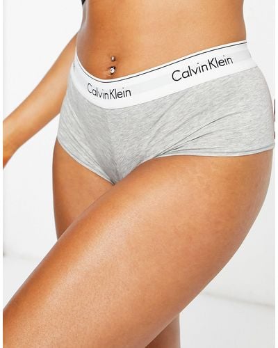 Calvin Klein – modern cotton – shorty-slip - Grau