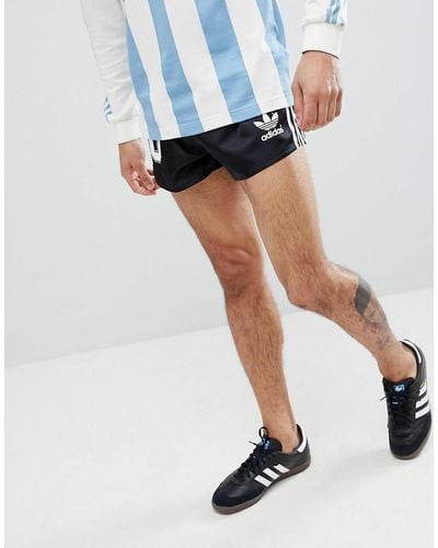 adidas Originals Retro Argentina Football Shorts In Black Cd6972