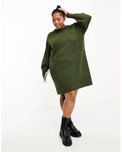 River Island Cozy Sweater Dress - Green