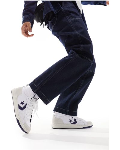 Tuta converse cheap bianca e blu