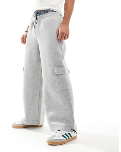 ASOS Scuba Cargo Trackies With Utility Pockets - White