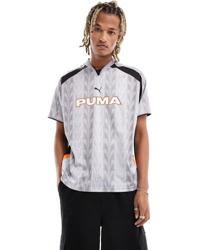 PUMA Retro Printed Football Jersey - White