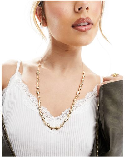 Accessorize Collar con diseño ondulado - Blanco