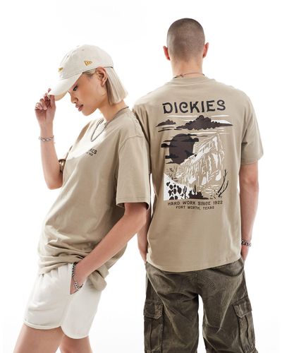 Dickies Eagle Point Short Sleeve Back Print T-shirt - Natural