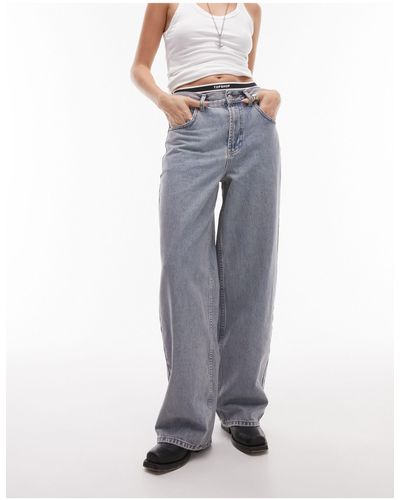 TOPSHOP – 90er-jahre jeans mit geradem schnitt - Weiß