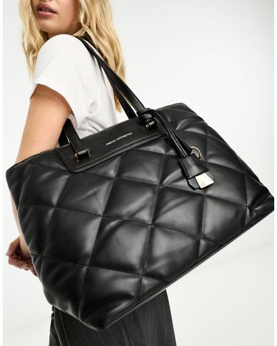 French Connection Bolso tote acolchado - Negro