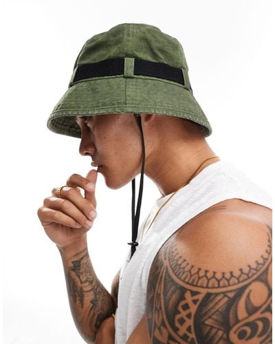 ASOS Bucket Hat With Contrast Band - Green