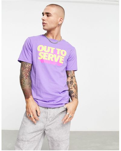 Wesc Camiseta morada estampada - Morado