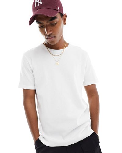Brave Soul T-shirt en maille gaufrée - Blanc