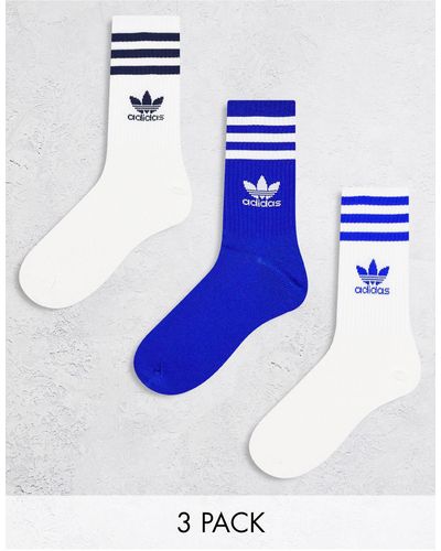 adidas Originals Mid Cut Socks - Blue