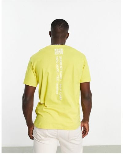 Champion Rochester Future T-shirt With Globe Back Print - Yellow