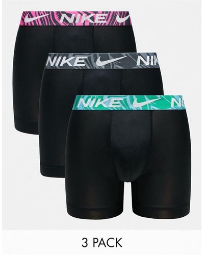 Nike Dri-fit Essential Microfibre Briefs 3 Pack - Black