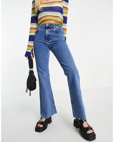 Reclaimed (vintage) Inspired - jeans a zampa stile anni '99 medio - Blu