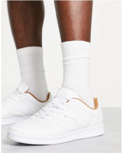 Ben Sherman Baskets minimalistes à lacets - /beige - Blanc