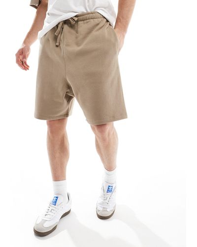 ASOS Oversized Fit Shorts - Natural