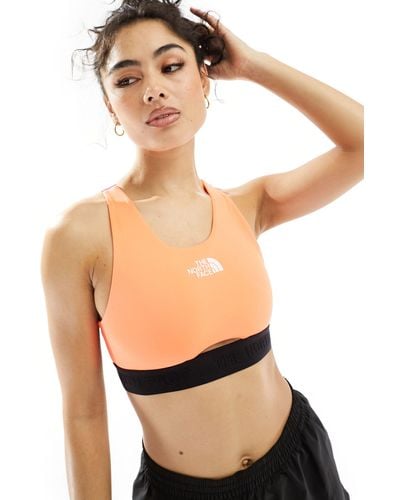 The North Face Training Mountain Athletic Mid Support Sports Bra - Natural