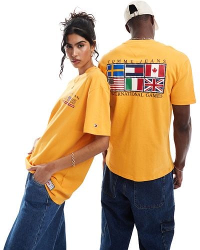 Tommy Hilfiger International Games Unisex T-shirt - Orange