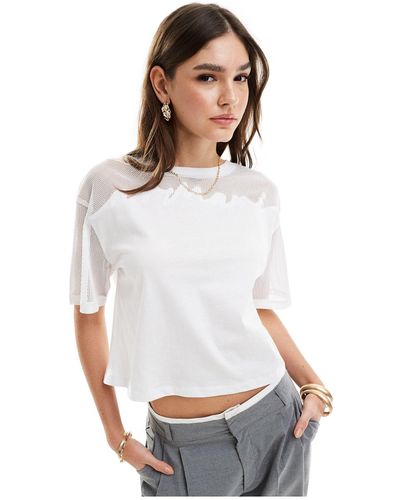 Armani Exchange Croppedt-shirt - White