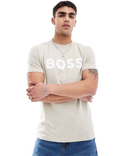 BOSS Thinking Logo T-shirt - White