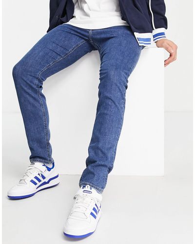 Lee Jeans Luke - Slim-fit Jeans Met Toelopende Pijpen - Blauw