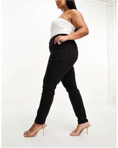ASOS Asos design curve - ultimate - jeans skinny slavato - Nero