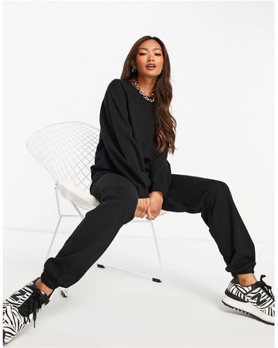 ASOS Trainingspak Met Smalle Sweater En joggingbroek - Zwart