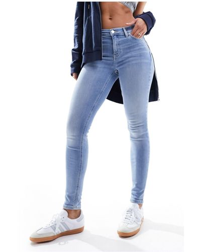 Tommy Hilfiger Nora - jeans skinny a vita medio alta lavaggio chiaro - Blu