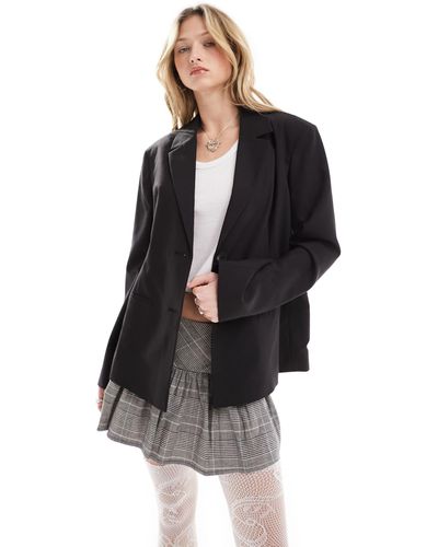Collusion Relaxed Oversized Blazer - Black