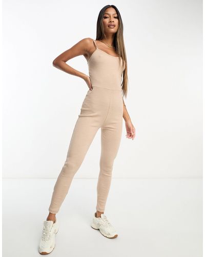 I Saw It First Exclusive Cami Strap Skinny Jumpsuit - White