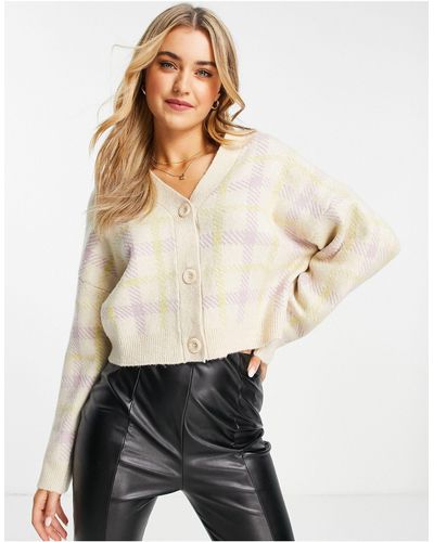 Pull&Bear Button Front Cardigan - Multicolor
